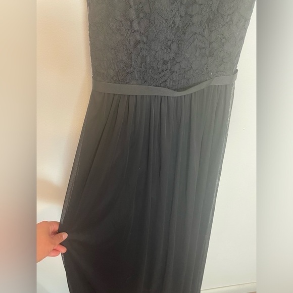 David’s Bridal Bridesmaid Dress Black 2 - Picture 4 of 5